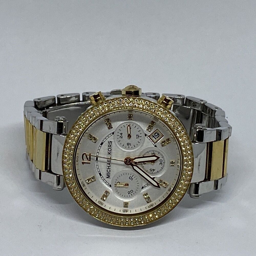 Michael Kors Parker MK5925 Womens Stainless Steel Analog Dial Quartz Watch WO514 - Picture 7 of 12